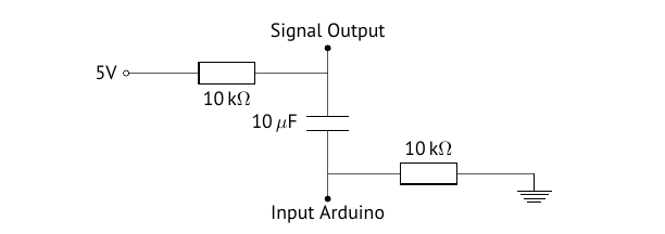 Schaltplan für ein 2,5V Offset